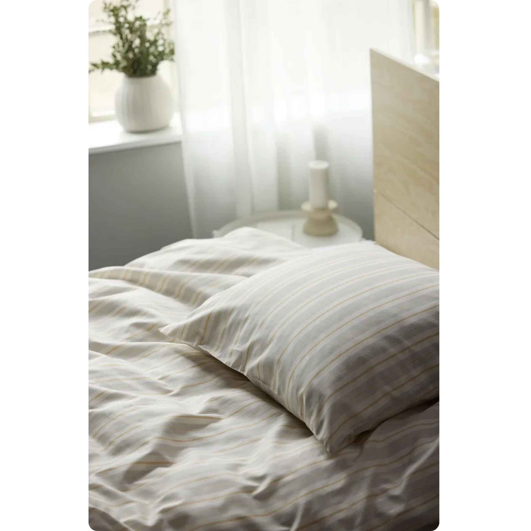 Södahl Sengsæt Flow Cloud Grey, Whisper Stone